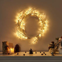 Load image into Gallery viewer, Vanthylit White Garland Lights with 5.9FT 48 LED Warm White Waterproof Decorative Twig Vine Lights for Bedroom Home Garden Wedding Xmas Party Decoration