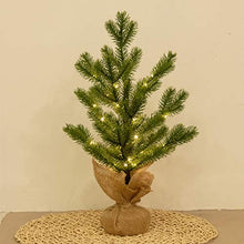 Load image into Gallery viewer, Vanthylit Spring Decor, 1.5FT Pine Tree with 36 Warm White Fairy Lights Tabletop Tree, Small Pre-lit Pine Tree for Home Decorations