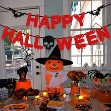 Load image into Gallery viewer, DELICHTER Halloween Deko Party Kinder Girlande, Happy Halloween Banner Set Dekoration, Halloween Girlande für Halloween Party Indoor Wohnung