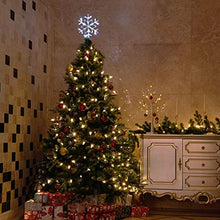Load image into Gallery viewer, Vanthylit 9.5in Acrylic Crystal Snowflake 18LT Cool White Lights Christmas Tree Topper for Winter Christmas Festival Decorations