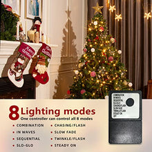 Load image into Gallery viewer, PABIPABI Christmas Tree Lights Warm White, 200 Led Christmas Lights Outdoor, 66ft Waterproof Christmas String Lights Plug in with 8 Modes