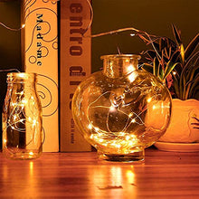 Load image into Gallery viewer, PEIDUO Indoor String Lights 17 FT with 50LT Warm White Lights Battery-Powered String Lights 8 Modes for Bedroom, Christmas, Parties, Wedding, Centerpiece, Decoration