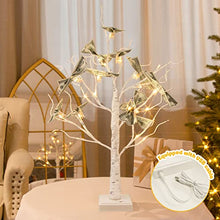 Load image into Gallery viewer, PEIDUO Money Tree, 2FT 24LT Timer Gift Card Tree Holder with 12 Clips and 6 Greeting Cards, Lighted Tabletop Decoration, for Birthday Wedding Christmas and Back to School Gifts