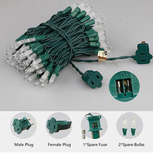 Load image into Gallery viewer, EAMBRITE 100LT Mini Christmas String Lights120V UL Certified for Patio Christmas Tree Garden Yard Indoor and Outdoor, Green Wire