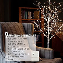 Load image into Gallery viewer, EAMBRITE 6FT Prelit Birch Tree with 288LT Led 8 Modes Fairy Tree Light Warm White Decor Home Festival Party Christmas Indoor and Outdoor UseEAMBRITE 6FT Prelit Birch Tree