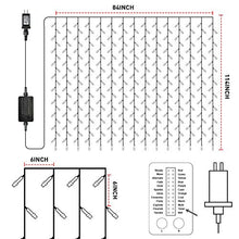 Load image into Gallery viewer, Vanthylit Curtain String Light 300 LED Multi-Colored Hanging Fairy Curtain Lights for Bedroom Living Room Wall Party Xmas Backdrop