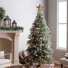 Load image into Gallery viewer, Vanthylit Christmas Tree Topper Pre Lit Tree Star Topper Light up Rattan Natural Star Treetop Mains Powered with 40 Warm White LEDs Xmas Tree Decorations for Christmas New Year Holiday Home decor