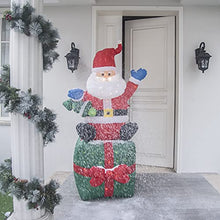 Load image into Gallery viewer, EAMBRITE 5.5FT Light up Inflatable Christmas Santa Claus Mains Powered Blow up Yard Decorations Waterproof for Front Door Garden Lawn Party Décor
