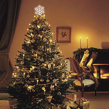 Load image into Gallery viewer, EAMBRITE 24cm Baumspitze Weihnachten 18 kühle weiße LED Schneeflocken Weihnachtsbaum Doppelseitig Weihnachtsdeko Weiß Netzbetrieben Weihnachtsdekoration