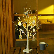 Load image into Gallery viewer, EAMBRITE 60cm Birke Baum LED Bäumchen Innenbeleuchtung Haus Tisch Lichterbaum für Innen Weihnachtsdeko Karten-Pendant mit Ästen Dekobaum Batteriebetriebene Warmweiß