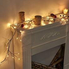 Load image into Gallery viewer, Vanthylit White Garland Lights with 5.9FT 48 LED Warm White Waterproof Decorative Twig Vine Lights for Bedroom Home Garden Wedding Xmas Party Decoration