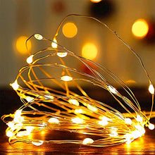 Load image into Gallery viewer, Vanthylit LED Fairy String Lights 50LED 8 Function Battery Powered Copper Wire Lights for Christmas Wedding Party Home Holiday Decoration Warm White Starry Lights