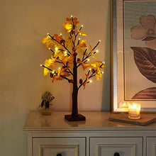 Load image into Gallery viewer, EAMBRITE 60cm Leuchtbaum Innen Ahorn Lichtlampe Schreibtischbaum Dekorativ 24 LED Lichterbaum Warm Weiss Weihnachten Dekobaum fĂŒr Zuhause, Party, Geburtstag, Hochzeit