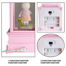 Load image into Gallery viewer, PEIDUO Lighted Easter Lantern Snow Globe Music Boxes Animated , Easter Bunny Lamp Lantern for Home Decoration, Holidays Home Decor, Tabletop Decorative and Gift,3 AA Battery or USB