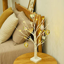 Load image into Gallery viewer, EAMBRITE 60cm Birke Baum LED Bäumchen Innenbeleuchtung Haus Tisch Lichterbaum für Innen Weihnachtsdeko Karten-Pendant mit Ästen Dekobaum Batteriebetriebene Warmweiß