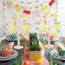 Load image into Gallery viewer, EAMBRITE Easter Tree with Lights, Easter Decorations Eggs Tree for Home Table Decor, White Twig Tree Battery Operated with Timer, Easter Gifts for Kids and Adults (2ft, Warm White LED)