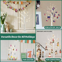 Load image into Gallery viewer, PEIDUO Artificial Tree for Table Decor, Battery Powered Tree Lights with Timer, Lighted Birch Tree with LED Lights for Home, Bedroom, Office, Living Room, Wedding Decor (2FT 24LT Warm White)