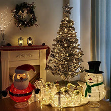 Load image into Gallery viewer, Eambrite Light up Snowman and Santa Pop up 2.5FT Fluffy Christmas Decorations with Waterproof Plug for Indoor and Outdoor (Set of 2)