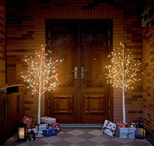 Load image into Gallery viewer, EAMBRITE 6FT Prelit Birch Tree with 288LT Led 8 Modes Fairy Tree Light Warm White Decor Home Festival Party Christmas Indoor and Outdoor UseEAMBRITE 6FT Prelit Birch Tree