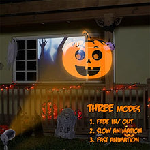 Load image into Gallery viewer, PEIDUO Halloween LED Projector Pumpkin Animated Projectors Lights Waterproof Outdoor Landscape Decorative Lighting for Patio, Garden, Halloween Wedding Party