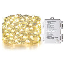 Load image into Gallery viewer, Vanthylit LED Fairy String Lights 50LED 8 Function Battery Powered Copper Wire Lights for Christmas Wedding Party Home Holiday Decoration Warm White Starry Lights