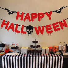 Load image into Gallery viewer, EAMBRITE Happy Halloween Banner Scary Blood Drop Banner for Horror Vampire Zombie Themed Halloween Party Decorations
