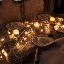 Load image into Gallery viewer, EAMBRITE Christmas Decorations 1.8m White Garland with 48 Warm White Lights Waterproof Pre-Lit Vine Twig Plug in for Indoor Outdoor Home Garden Party Decoration