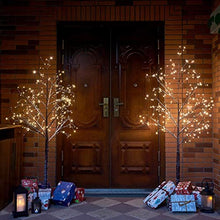 Load image into Gallery viewer, Vanthylit 6FT 288LT Snow Tree with Fairy Lights Warm White for Christmas Party Wedding Holiday Decor