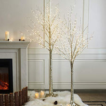 Load image into Gallery viewer, EAMBRITE 7FT 306LT LED Champagne Gold Floor Standing Tree with Fairy Lights for Home Holiday Birthday Wedding Party Decor