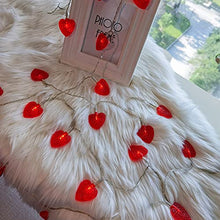 Load image into Gallery viewer, EAMBRITE Set of 2 10LT Red Heart String Lights Battery Operated for Bedroom Wedding Love Anniversary