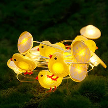 Load image into Gallery viewer, PEIDUO Easter Decoration Lights, 10FT 60LT/pc Battery Operated Set of 2 Easter String Lights with Timer for Patio Yard Fireplace Party Easter and Spring Decor