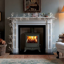 Load image into Gallery viewer, EAMBRITE White Garland Lights 6FT 48 LED Lighted Twig Vine Plug in for Christmas Fireplace Indoor Outdoor Use
