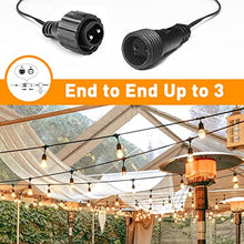 Load image into Gallery viewer, Vanthylit Outdoor String Lights Décor for Porch, Outside Waterproof Patio String Lights, Patio String Lights Dimmable with Remote