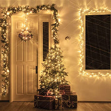 Load image into Gallery viewer, PABIPABI Christmas Tree Lights Warm White, 200 Led Christmas Lights Outdoor, 66ft Waterproof Christmas String Lights Plug in with 8 Modes