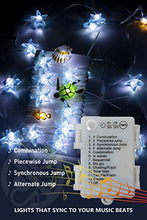 Load image into Gallery viewer, Vanthylit Ocean Theme String Light Battery Operated with Music Sync 12 Modes Fairy Lights beach themed fariy ligths for Indoor and Outdoor Decoration