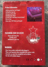 Load image into Gallery viewer, Vanthylit Golden Star Christmas Tree Topper Projector Tree Top Star with Water Ripple Effect LED Projector Christmas Tree Decoration(RGB)