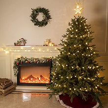 Load image into Gallery viewer, DELICHTER LED Lichterkette, 100 Warm-Weiße Runde Weihnachtslichterkette mit 8 Modi, Strombetrieb für innen, außen,Party, Fest, Weihnachten,Tannenbaum