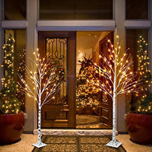 Load image into Gallery viewer, Vanthylit Pre-lit Birch Tree Light with Warm White Light up Tree for Home Party Wedding Holiday Christmas Decorations Indoor Outdoor Lighted Trees-2 Pack 5FT 6FT (Timer)