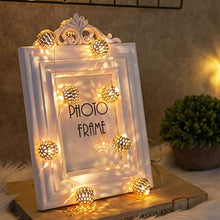 Load image into Gallery viewer, EAMBRITE Metal Globe String Lights 10 LED Warm White Fairy Lights Battery Operated Indoor Decoration for Easter Birthday Wedding Window Desk Mantelpiece Party Kids' Room Bedroom