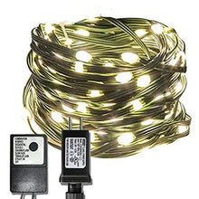 Load image into Gallery viewer, EAMBRITE 150LT 49FT Heavy Duty Micro LED String Lights Plug-in Warm White 8 Modes with Controller UL Adapter Wire Waterproof for Home Decor Christmas Tree Party Patio