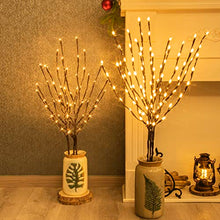 Load image into Gallery viewer, Vanthylit Lighted 3PK Twig Branches with 33Inches 90LED Pip Berry Branches Lights Waterproof Adapter Brown Willow Branch Lights for Outdoor and Indoor Decor