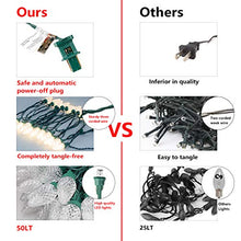 Load image into Gallery viewer, EAMBRITE 50LT C9 Christmas String Lights120V UL Certified for Patio Christmas Tree Garden Yard Indoor and Outdoor, Green Wire