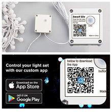 Load image into Gallery viewer, EAMBRITE Smart App Globe String Lights with 100 RGB Led 32.8feet Voice Controlled Work with Alexa, Google Assistant