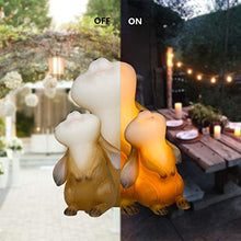 Load image into Gallery viewer, EAMBRITE Set of 2 LED Real Wax Mama & Baby Rabbits Flameless Candles Battery Operated with Timer Decor for Home Christmas Wedding Party Holiday Birthday Children¡¯s Room