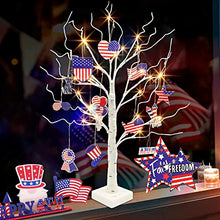 Load image into Gallery viewer, Vanthylit 4th of July Decorations for Home, Fourth of July Decorations for Independence Day Patriotic Table Decorations
