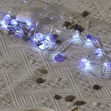 Load image into Gallery viewer, Vanthylit Amethyst LED String Lights 30LED Natural Raw Stones Decorative String Lights Battery Operated Crystal String Lights for Indoor Outdoor Valentine's Day Bedroom Party Decoration