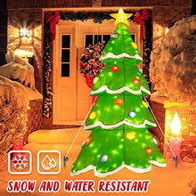 Load image into Gallery viewer, PEIDUO 7Ft Inflatable Christmas Yard Decorations, Christmas Inflatables Outdoor Decorations Waterproof, Inflatable Christmas Tree with Stakes Ropes
