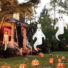 Load image into Gallery viewer, Vanthylit Halloween Hanging Ghost Decoration 43'' Windsock Flag, Halloween Outdoor Decoration for Yard Lawn Porch Pathway Trees