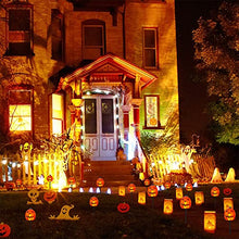Load image into Gallery viewer, Vanthylit 4PK Halloween Pathway Light with 20LT Clear Bulbs Lights Pumpkin Stakes Light for Outdoor Halloween Decorations