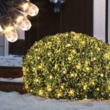 Load image into Gallery viewer, EAMBRITE Christmas Lights 128LT Bush Net Lights Diamond Shape LEDs 8 Modes Timer Waterproof Battery Powered for Yard Bushes Indoor Outdoor Decorations (Warm White)